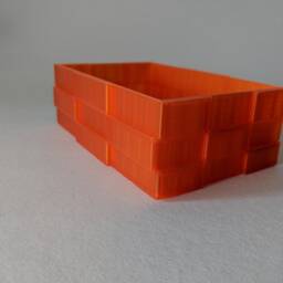 3D Printed Box With Checkered Design - thumbnail 2