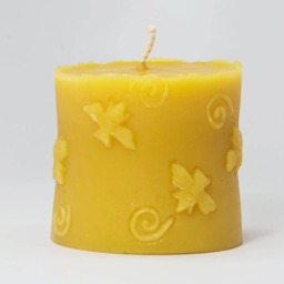 Beeswax Candles - Short Bee Pillar 100% Pure Candle - thumbnail 3