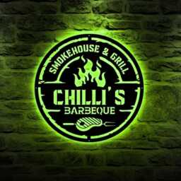 Custom Barbecue Metal Sign With Personalized Name, Outdoor Grill Wall Art, Large Bbq Decoration - thumbnail 4
