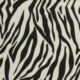 Upholstered Ottoman Round Hidden Storage Footstool - Art Deco Zebra Animal Print - thumbnail 4