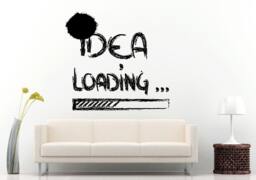 Idea Now Loading Abstract Look Sketch Wall Decal Vinyl Sticker Mural Room Decor L990 - thumbnail 1