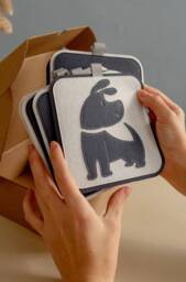 Black & White Felt Cards For Kids/ Animals Learning Cards, Baby Sensory Toys, Educational For Kids, Montesssori Toys