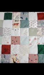 Bespoke Memory Blanket - Handmade Patchwork Quilt From Baby Clothes Custom Keepsake Gift Personalised Embroidery Included - thumbnail 1