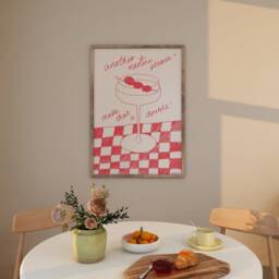 Vintage Martini Illustration Print, Retro Kitchen Wall Art - thumbnail 1