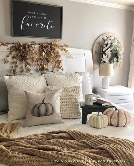 Linen Pumpkin Pillow Cover Watercolor Farmhouse Fall Decor - image 1