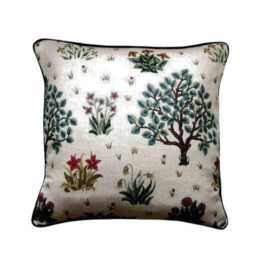 William Morris Orchard Linen Cushion Cover Arts & Crafts Throw Pillow - thumbnail 1