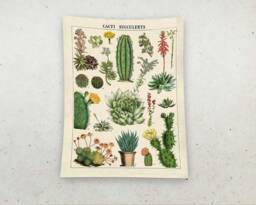 Tapestry Wall Hanging, Art Hand Woven, Cactus Tapestry, Pattern, Green Salon Minimalist Decor, Gift