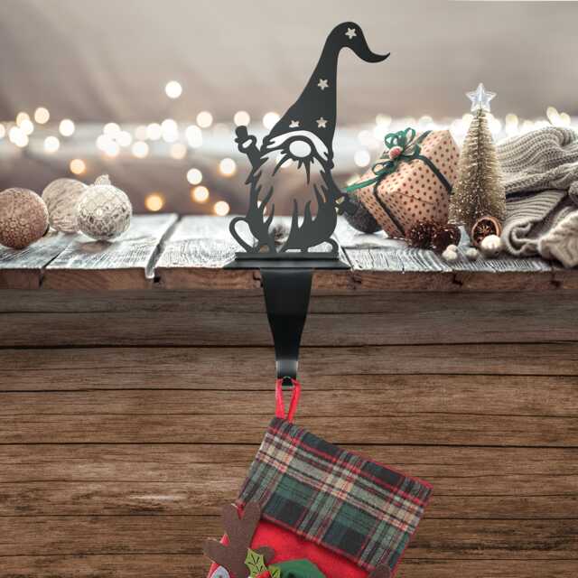 Gonk With Star Hat Stocking Holder/ Christmas, Holidays, Xmas, Winter Holder, Christmas Decoration, Family, Children, Gift - image 1