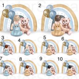 Baby Boys 1st First Birthday Personalised Plaque Keepsake Gift Bauble Nephew Grandson Godson Son 2nd 3rd - thumbnail 2