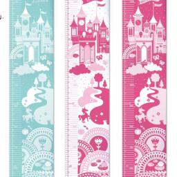 Personalised Fairytale Princess Castle Height Chart, Kid's Growth Chart, Nursery Decor Wall Hanging, First Birthday Gift - New Baby - thumbnail 3