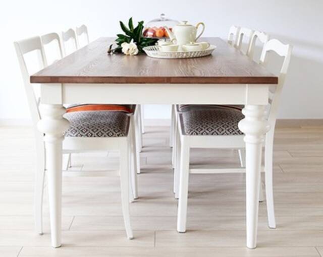 Farmhouse Rustic Dining Table Dine Wood - Handmade Wooden Legs - image 1