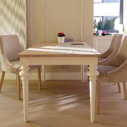 Farmhouse Rustic Dining Table Dine Wood - Handmade Wooden Legs - thumbnail 2