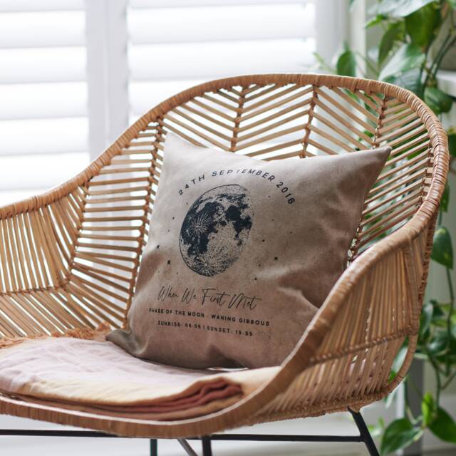 Personalised Special Moment Moon Phase Cushion - image 1