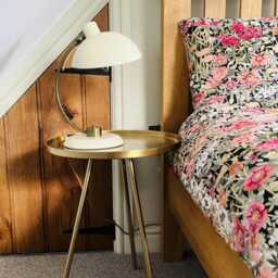 Brushed Brass Hand-Finished Tray Table, Bedside Table, Coffee Table. Scandi Style - thumbnail 2