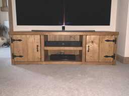 Tv Stand Rustic Solid Wood Handmade - thumbnail 1