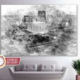 El Paso Skyline, Canvas Art, Print, Wall Poster, Photo, Texas Gift - thumbnail 2