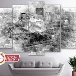 El Paso Skyline, Canvas Art, Print, Wall Poster, Photo, Texas Gift - thumbnail 4
