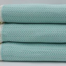Turkish Blanket, Mint Green Blanket, Turkish Bedspread, Throw Blanket, Bed Rug, Peshtemal Cover, Bed Cover, Turkish Towel, B3-Damlab - thumbnail 2