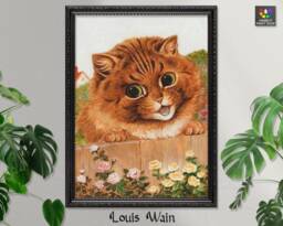 Louis Wain Cat Art Print Psychedelic Vintage Poster - thumbnail 1