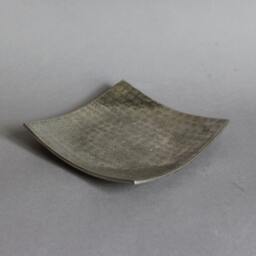 Candle Holder Candle Plate Hammered 15 cm X Nickel-Plated New - thumbnail 1