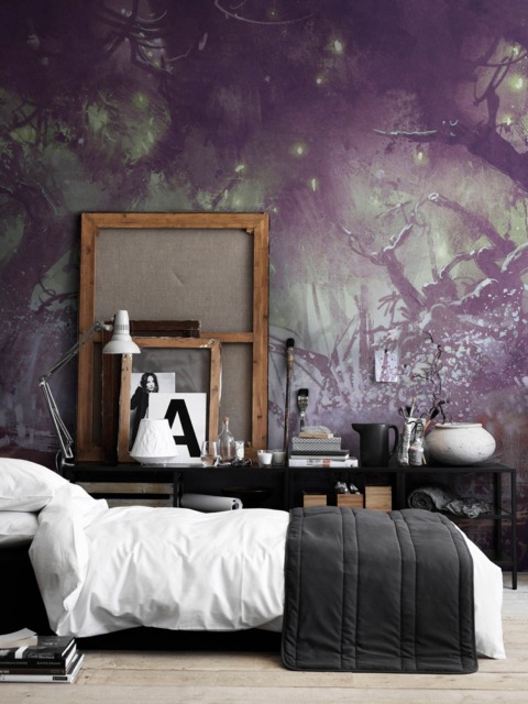 Enchanted Forest Fantasy Landscape Wall Covering, Decor, Adhesive, Repositionable, Removable Wallpaper, Nursery Wall, Decor #68 - image 1