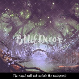 Enchanted Forest Fantasy Landscape Wall Covering, Decor, Adhesive, Repositionable, Removable Wallpaper, Nursery Wall, Decor #68 - thumbnail 3