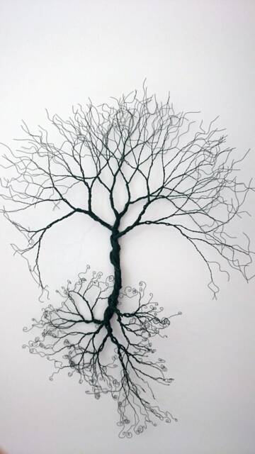 Custom Made-Wire Wall Art Tree Of Life - Decoration-Wire Art-Wall Art- Decorative Art-Home Decor-Aniversarry Gift - image 1