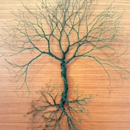 Custom Made-Wire Wall Art Tree Of Life - Decoration-Wire Art-Wall Art- Decorative Art-Home Decor-Aniversarry Gift - thumbnail 2