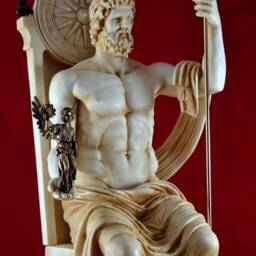 Zeus The Greatest Sculpture Statue Greek Big Size Patina - thumbnail 2