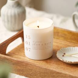 Personalised 16Th Anniversary Candle Engraved Wax Gift, Scented Candle - thumbnail 1