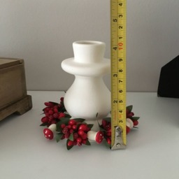 Ready To Ship, Ceramic Candlestick, Candle Holder, Ready To Paint, Christmas Decor, Birthday Gift, Unpainted Bisque - thumbnail 4