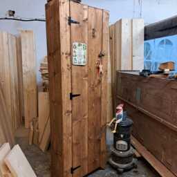 Vintage Style Linen Cupboard, Kitchen Larder, Pantry, Hallway Storage. Rustic, Reclaimed Wood - thumbnail 3