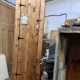 Vintage Style Linen Cupboard, Kitchen Larder, Pantry, Hallway Storage. Rustic, Reclaimed Wood - thumbnail 4