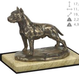 American Staffordshire Terrier , Dog Sand Marble Base Statue, Limited Edition, Artdog - thumbnail 4