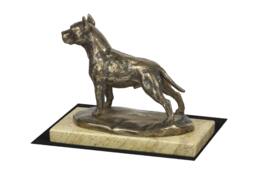 American Staffordshire Terrier , Dog Sand Marble Base Statue, Limited Edition, Artdog