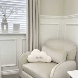 Personalised Boucle Cloud Cushion - New Baby Gift - thumbnail 3