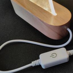 Personalized Photo Lamp Custom Acrylic Table Lamp With Wood Base - thumbnail 2