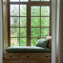 Window Seat Cushion, Bench Custom Bench Cushion, Seat Reading Nook French Sofa Cushion - thumbnail 1