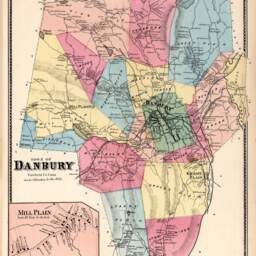 Antique Map Print Danbury, Connecticut - Vintage Wall Art - thumbnail 3