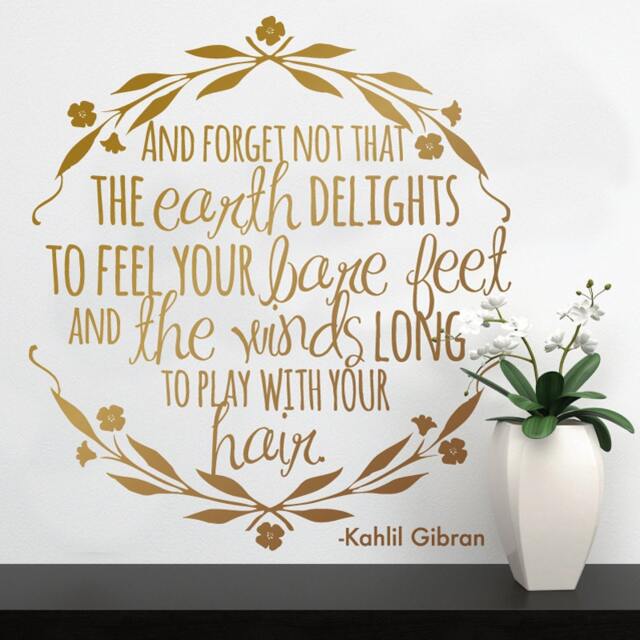 Kahlil Gibran Quote Vinyl Wall Decal - Inspirational Home Decor - image 1