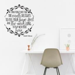 Kahlil Gibran Quote Vinyl Wall Decal - Inspirational Home Decor - thumbnail 2