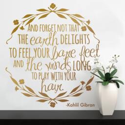 Kahlil Gibran Quote Vinyl Wall Decal - Inspirational Home Decor - thumbnail 1