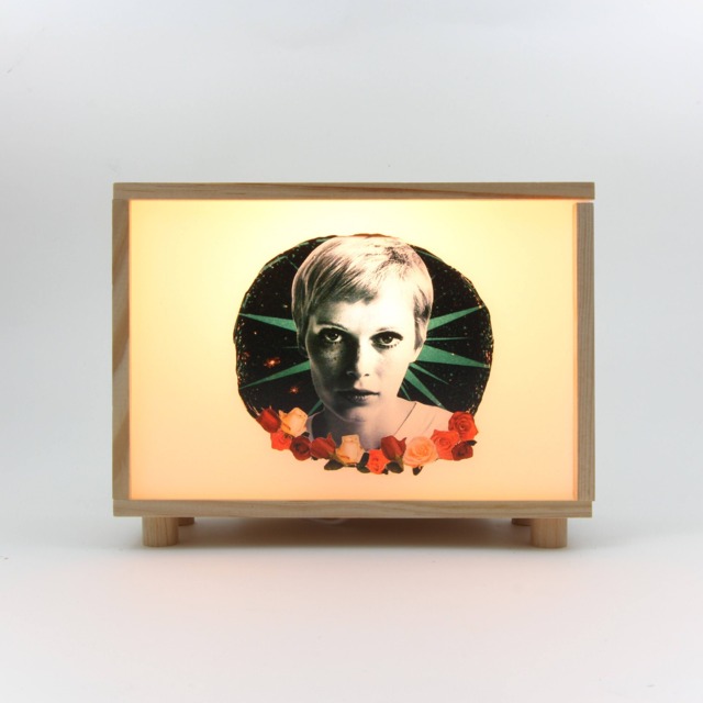 Light Box, Christmas Original Gift, Handmade Pinewood Led Lamp, Lightbox Sign, Collage Light Wooden Lightbox. #mia - image 1