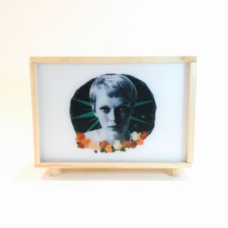 Light Box, Christmas Original Gift, Handmade Pinewood Led Lamp, Lightbox Sign, Collage Light Wooden Lightbox. #mia - thumbnail 2