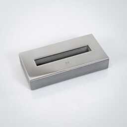 Desk Business Card Holder, Executive Gift, Personalized Corporate Concrete Accessory - thumbnail 2
