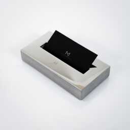 Desk Business Card Holder, Executive Gift, Personalized Corporate Concrete Accessory