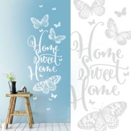 Wall Sticker Home Sweet With Butterflies Wall Home Family Tattoo Living Room Ws25