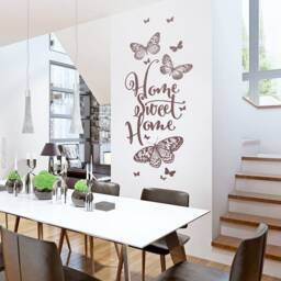 Wall Sticker Home Sweet With Butterflies Wall Home Family Tattoo Living Room Ws25 - thumbnail 3