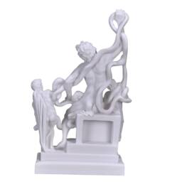 Laocoon & His Sons Statue, Museum Replica Sculpture, Ancient Greek Roman Art, Trojan War Mythology Figurine, Shelf Decor Gift 11In - 28 cm - thumbnail 3