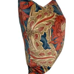 G.p & J Baker Brantwood Velvet Red/Blue Decorative Cushion Cover Pillow - thumbnail 3